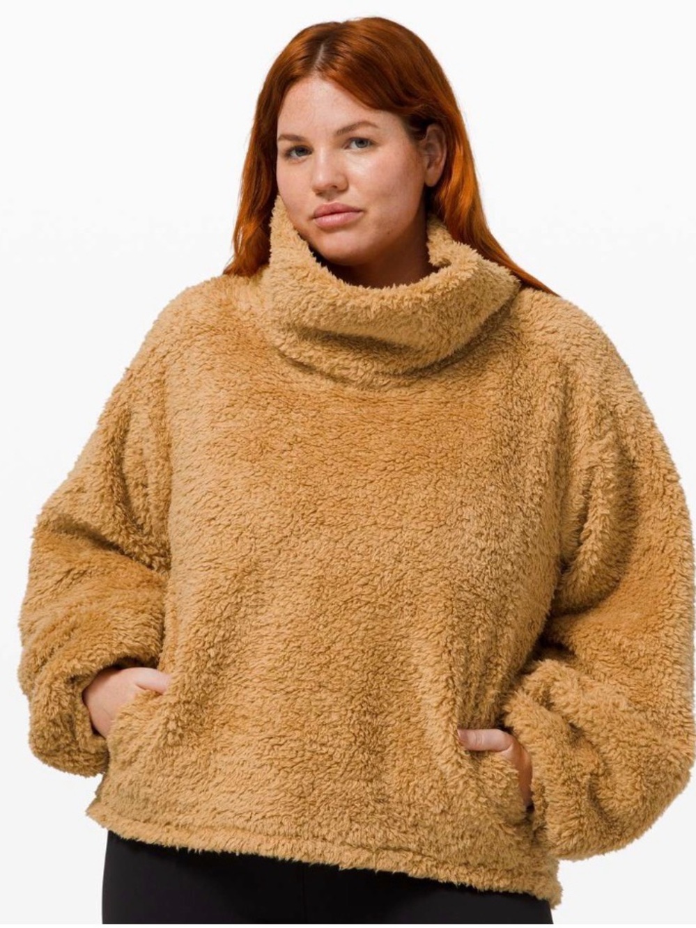 Lululemon Warm Restore Sherpa Pullover
Gold Buff Cozy Mustard Sherpa Pullover XS